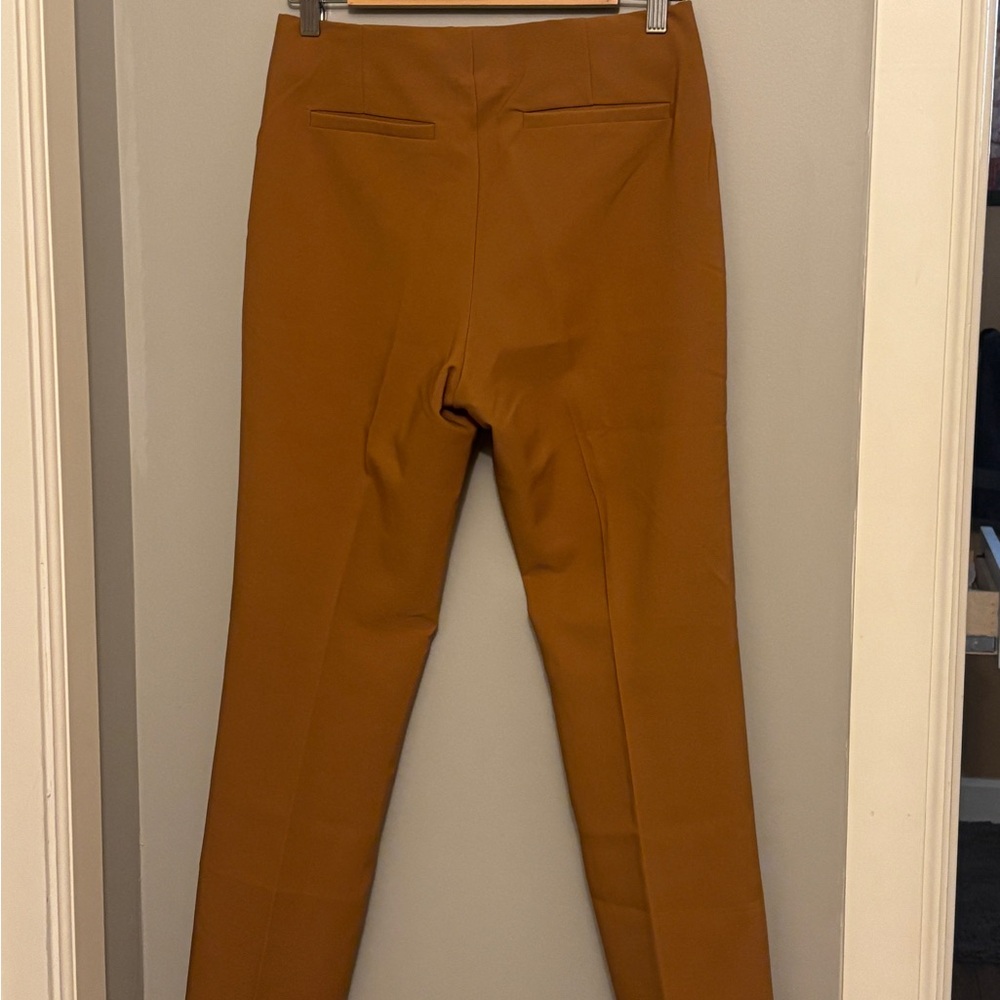 Adrianna Papell Tan Straight Leg Pants